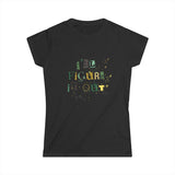 I'll Figure It Out - Paint Splatter Logo - Women's Softstyle Tee