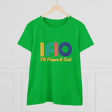 Colorful and Bold IFIO  - I'll Figure it Out - Women's Midweight Cotton Tee