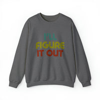 Retro -I'll Figure It Out -Unisex Heavy Blend™ Crewneck Sweatshirt