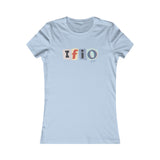 IFIO logo scrapbook letter cutout vintage design - (front and back design) Women's Favorite Tee