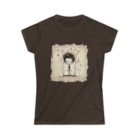 Wearable Art - Stick Figure Artistry Women's Softstyle Tee