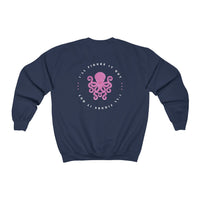 The Octopus Crewneck Sweatshirt- design on the BACK (adult)