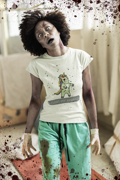 I Lost My Sparkle - Unicorn Zombie - Unisex Jersey Short Sleeve Tee