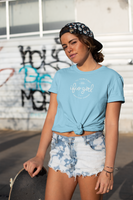 Emblem on Blue - UNISEX Heavy Cotton Tee (Adult)