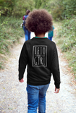 IFIO girl Motto - 'I'll Figure It Out' on the back -Youth sweatshirt