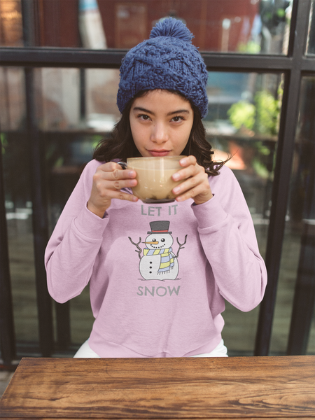 Let It Snow Snowman Heavy Blend™ Crewneck Sweatshirt