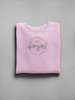 The IFIO girl Emblem - Crewneck Sweatshirt (Adult -front design)