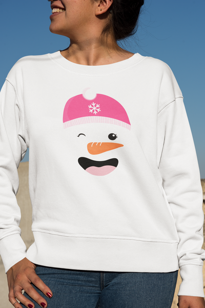 Snowman Beanie Crewneck Sweatshirt